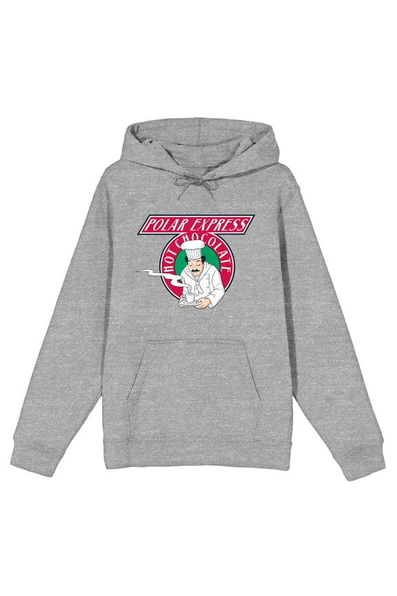 Polar Express Hot Chocolate Chef Men's Athletic Heather Sweatshirt-Medium