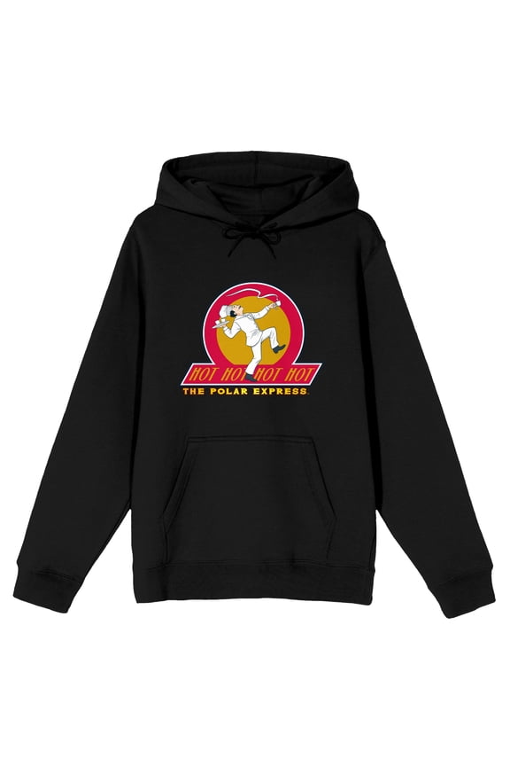 Polar Express Hot Hot Hot Chocolate Men's Black Sweatshirt-4XL