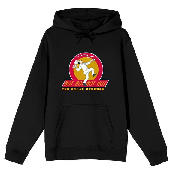 Polar Express Hot Hot Hot Chocolate Men's Black Sweatshirt-Large