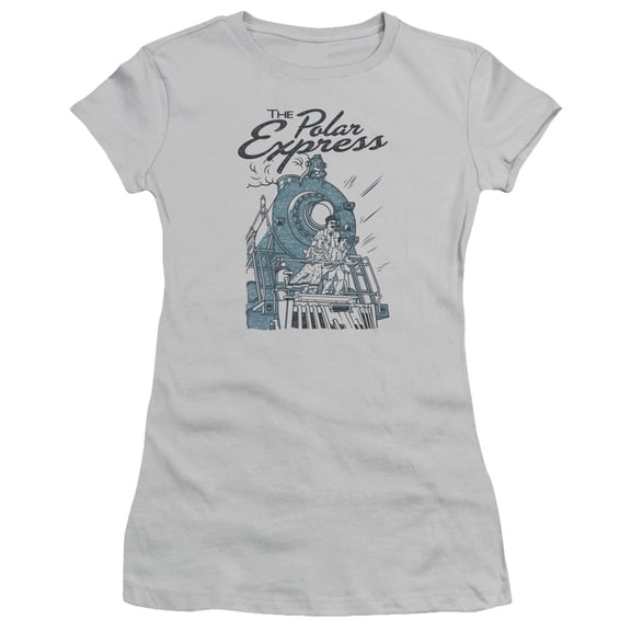 Polar Express - Rail Riders - Juniors Teen Girls Cap Sleeve Shirt - Medium
