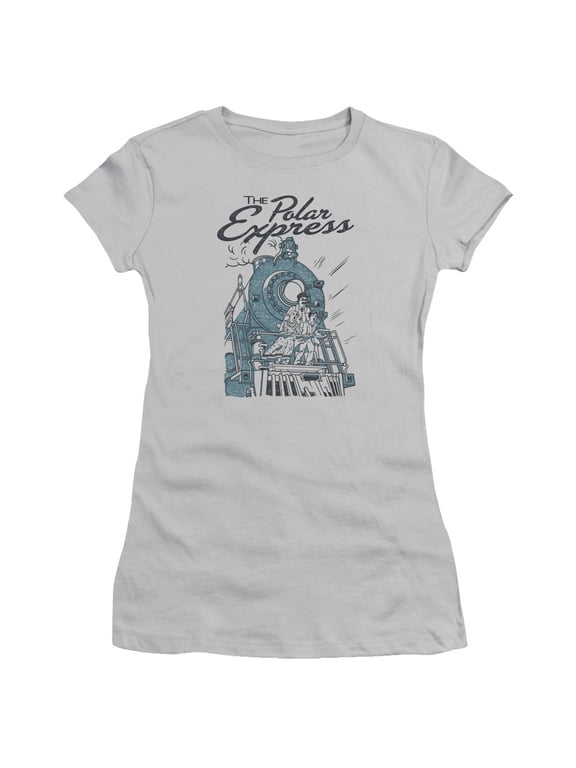 Polar Express - Rail Riders - Juniors Teen Girls Cap Sleeve Shirt - Medium