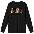thumbnail image 1 of Polar Express Santa And Child Men's Black Long Sleeve Shirt-Large, 1 of 1