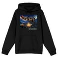 thumbnail image 1 of Polar Express Santa Sleigh Screenshot Men's Black Sweatshirt, 1 of 2