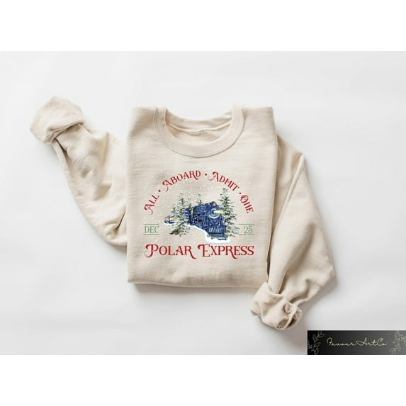 Polar Express Sweatshirt, Christmas Gift For Family, Xmas Polar Crewneck, Merry Christmas Hoodie, Christmas Gift Ideas