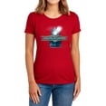 thumbnail image 1 of Polar Express Train Logo Women's T Shirt, Red, Small, 1 of 6