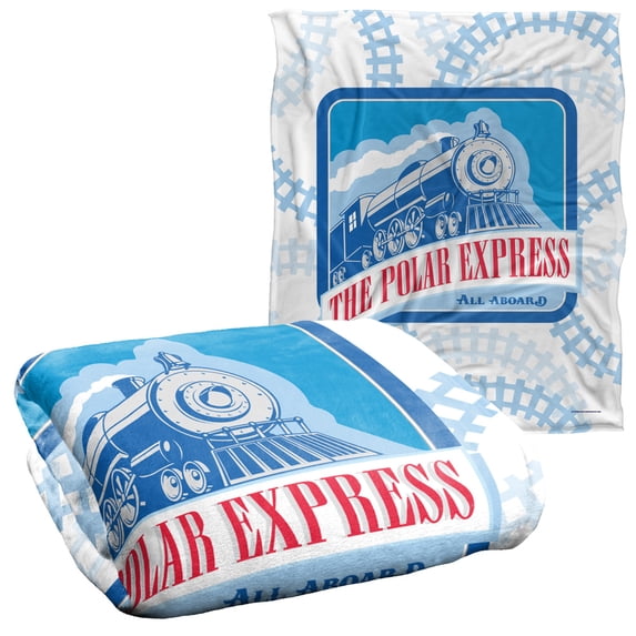 Polar Express Train Tracks Silky Touch Super Soft Throw Blanket 50' x 60'