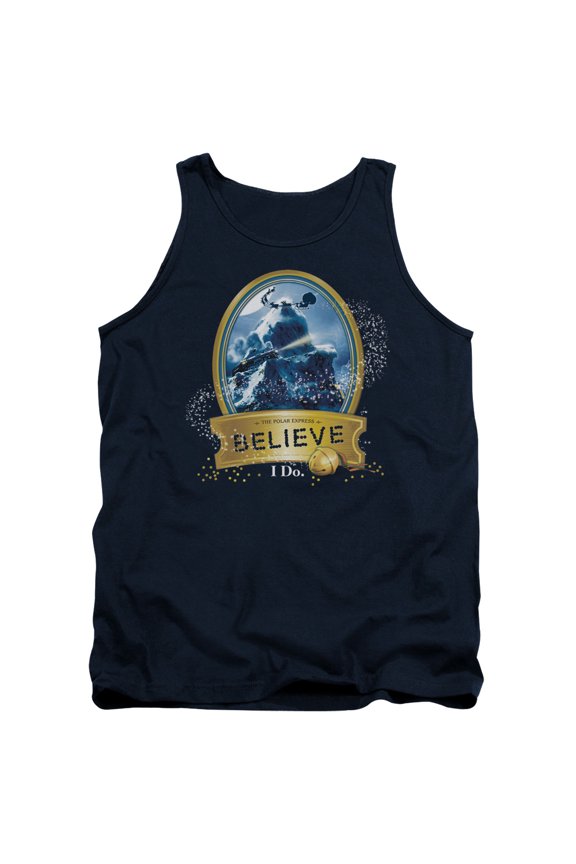 Sportswear WBM373-TK-2 Polar Express True Believer Adult Tank Top, Navy - Medium