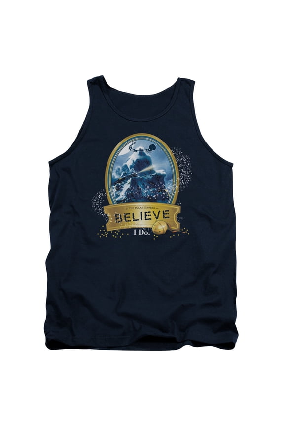 Sportswear WBM373-TK-4 Polar Express True Believer Adult Tank Top, Navy - Extra Large