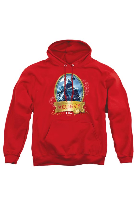 True Believer Unisex Adult Pull-Over Heather Hoodie, Medium, Red