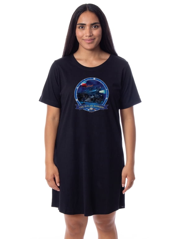 Polar Express Womens' Train Movie Film Nightgown Sleep Pajama Shirt