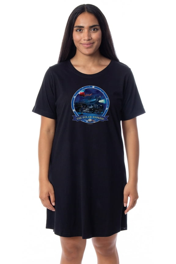 Polar Express Womens' Train Movie Film Nightgown Sleep Pajama Shirt