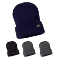 thumbnail image 1 of Polar Extreme Heat Men's Sherpa Lined Knit Hat, Navy, 1 of 5