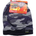 thumbnail image 1 of Polar Extreme Insulated Faux Fur Lined Knit Camouflage Beanie Hat Skully (Navy Camo), 1 of 1