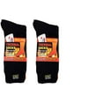 thumbnail image 1 of Polar Extreme Insulated Thermal Socks with Fleece Lining Pack of 2 (Black), 1 of 2