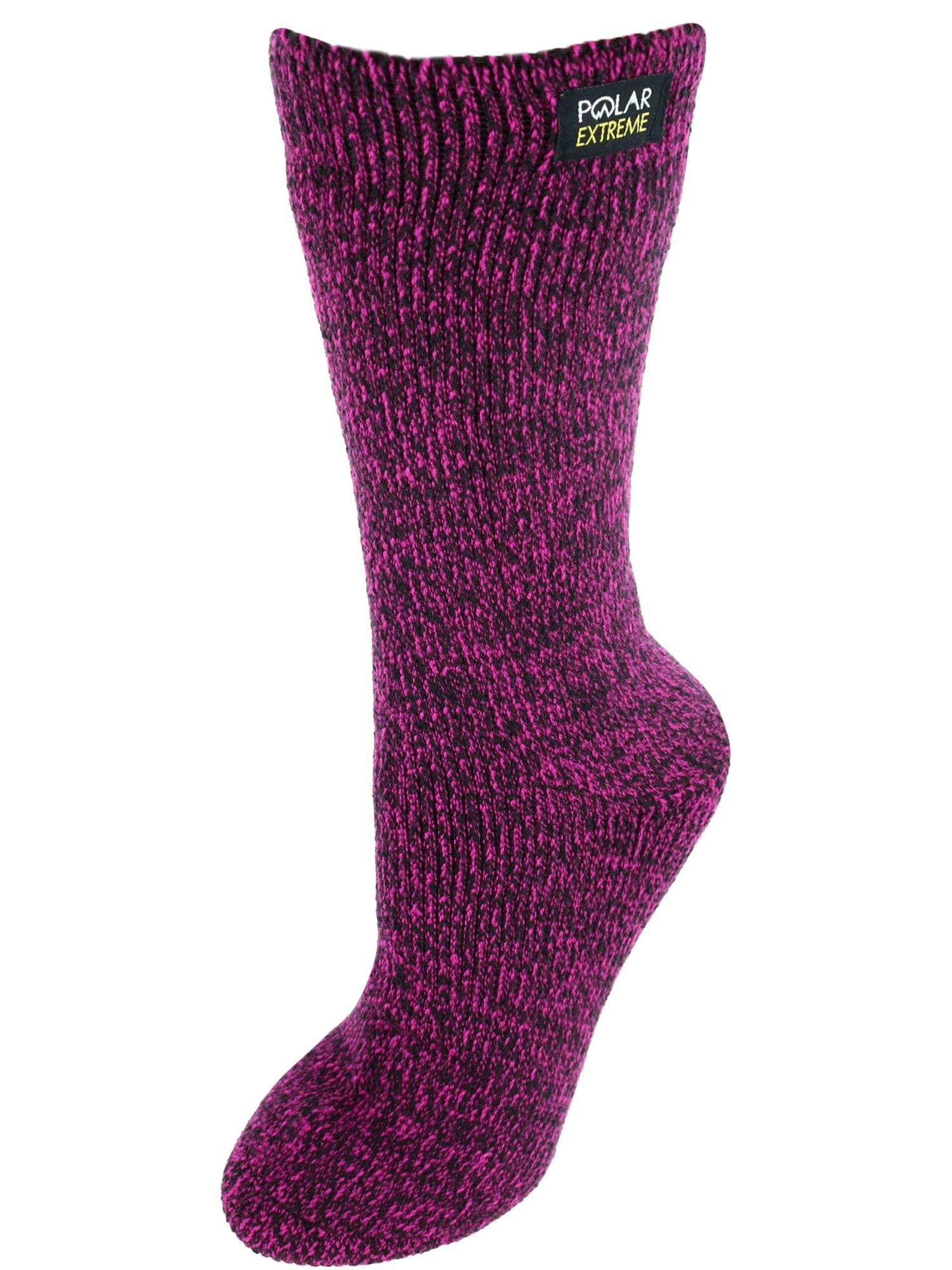 Polar Extreme Marled Insulated Thermal Socks with Fleece Lining (Women) 