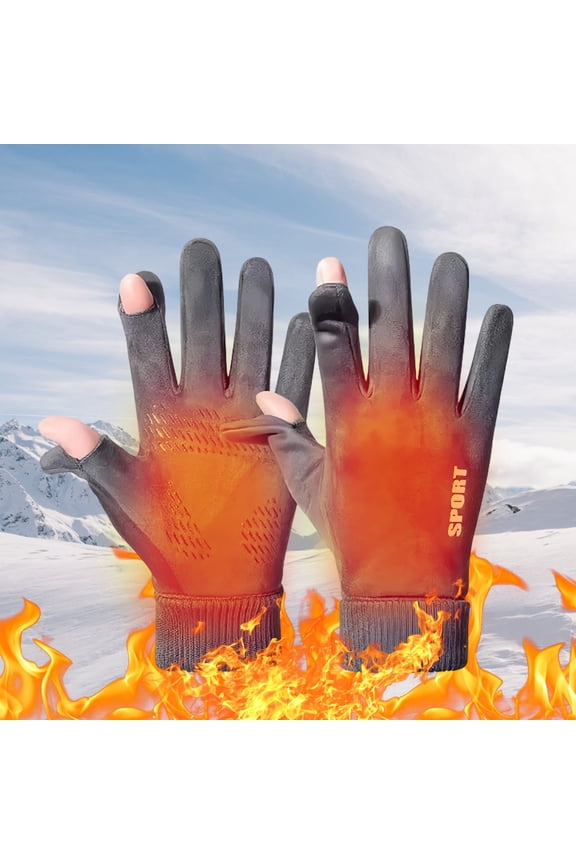 Polar Fleece Cycling Gloves,Outdoor Driving Gloves,Winter Warm Gloves,Windproof Gloves,Thermal Gloves,Steering Wheel Grip Gloves,Men Women Gloves,Cold Weather Gloves,Winter Commuting Gloves