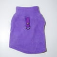 thumbnail image 1 of Polar Fleece Dog Vest, Soft Warm Sleeveless Jacket with Collar for Puppies, Cozy Apparel for Small Dogs in Fall & Winter Indoors. Purple XL, 1 of 2