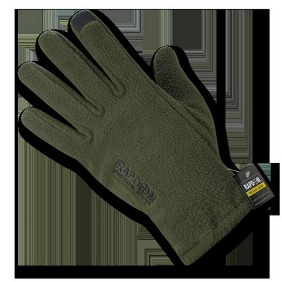 Polar Fleece Gloves, Olive Drab, XL