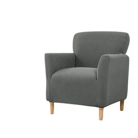 Polar Fleece Tub Chair Cover Spandex Club Armchair Slipcovers For Living Room Elastic Single Sofa Covers