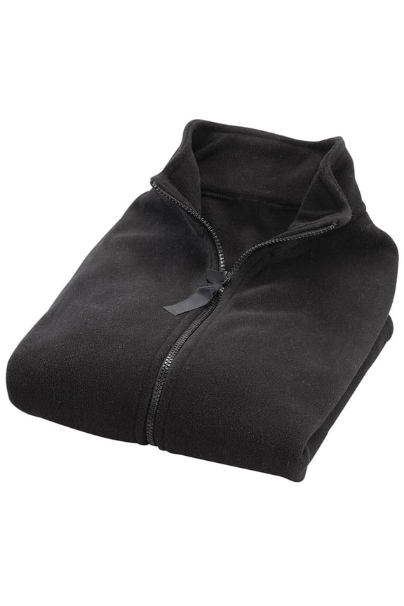Polar Fleece Vest by Sawyer Creek Studio, Micro Fleece - Black, Small