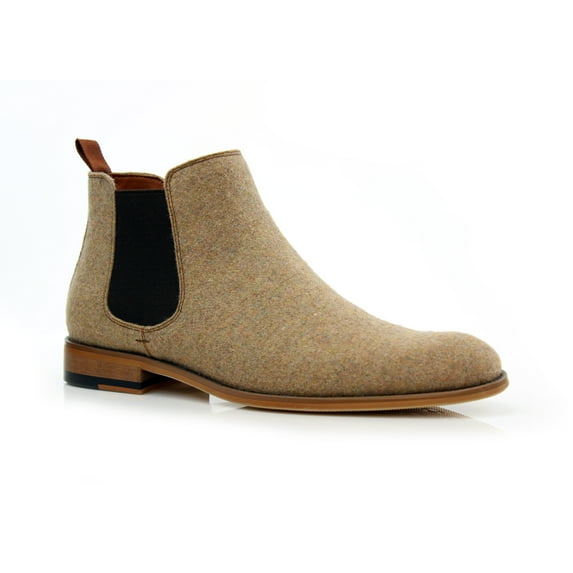 Polar Fox Barrett MPX806058 Men’s Memory Foam insole Classic Casual Chelsea Boots, in Camel Beige, Men's Size 10