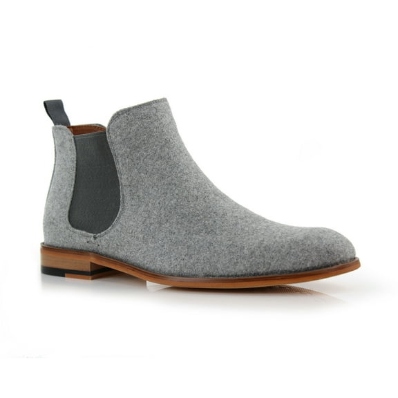 Polar Fox Barrett MPX806058 Men’s Memory Foam insole Classic Casual Chelsea Boots, in Dust Grey, Men's Size 12
