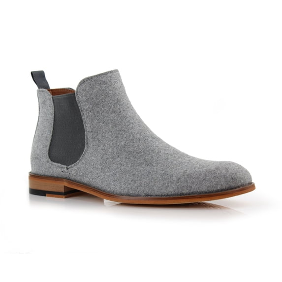 Polar Fox Barrett MPX806058 Men’s Memory Foam insole Classic Casual Chelsea Boots, in Dust Grey, Men's Size 6.5
