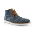 thumbnail image 1 of Polar Fox Bohort MPX506060 Mens Memory Foam Mid-Top Sneaker Knitted Perforated Two-Tone Casual Chukka Boots, in Blue, Men's Size 12, 1 of 7