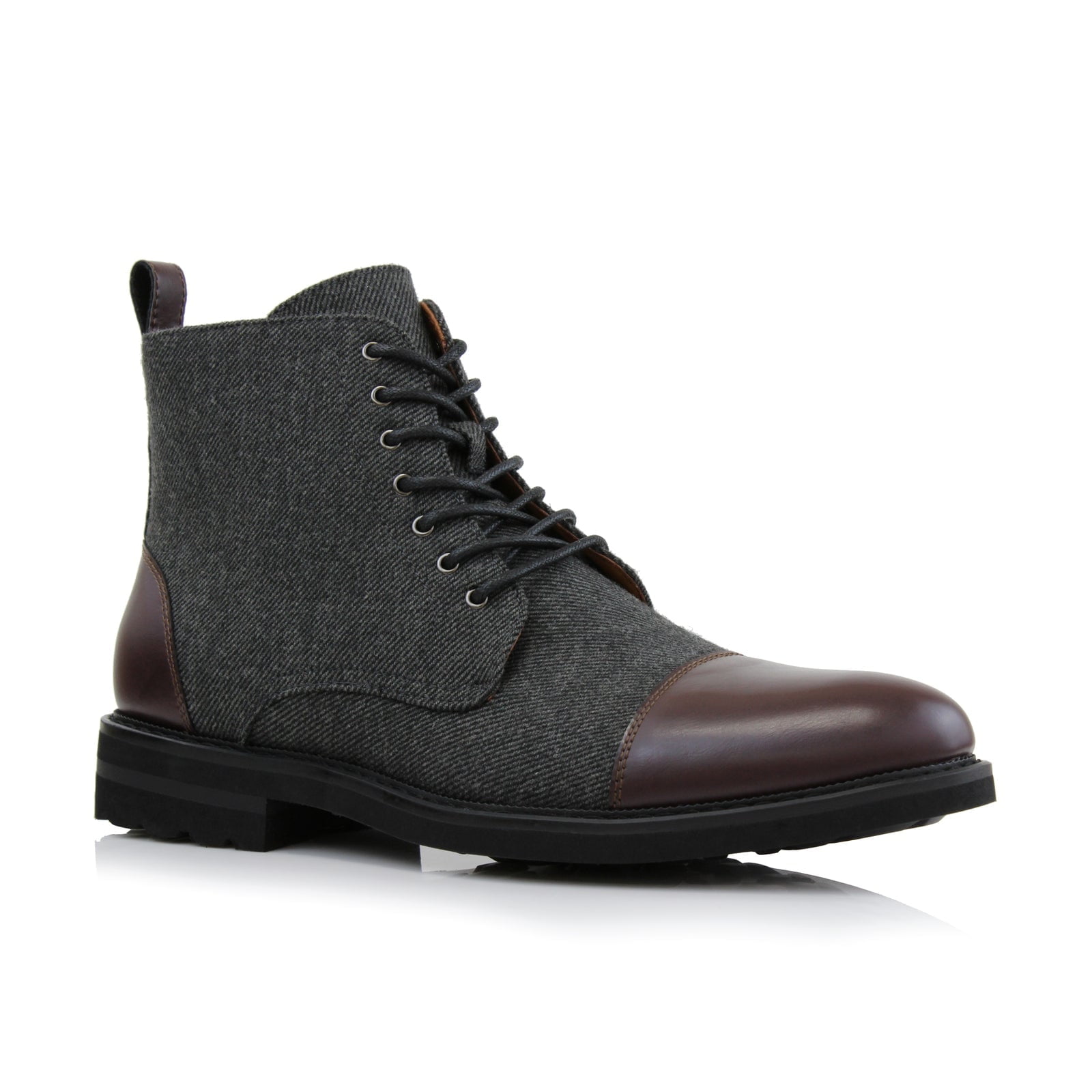 Polar Fox Brooke MPX806061 Woolen and Synthetic Leather Lace-up