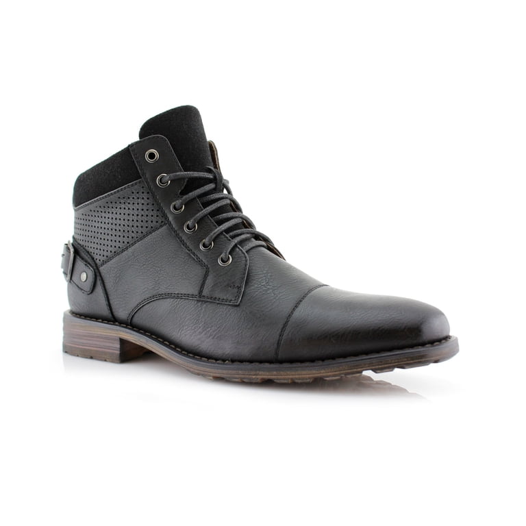 Polar Fox Men Dark Gray Lace Up‎ Ankle Boots Size 9 Polar Fox Men main image 4