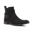 thumbnail image 1 of Polar Fox Derrick MPX806077 Classic Chelsea Boots with Strap and Buckle, in Black Suede, Men's Size 6.5, 1 of 8
