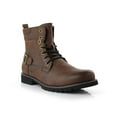 thumbnail image 1 of Polar Fox Fabian MPX808006F Mens Fur Lined Leather Cap-Toe Winter Boots, in Brown, Men's Size 7, 1 of 9