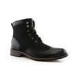 thumbnail image 1 of Polar Fox MPX-808567 Men's Black Lace Up Wing Tip Perforated Dress Ankle Boot (9), 1 of 1