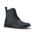 thumbnail image 1 of Polar Fox Manson MPX806091 Classic Wing-tip Burnished Style Dress Boots, in Charcoal Grey, Size 6.5, 1 of 8