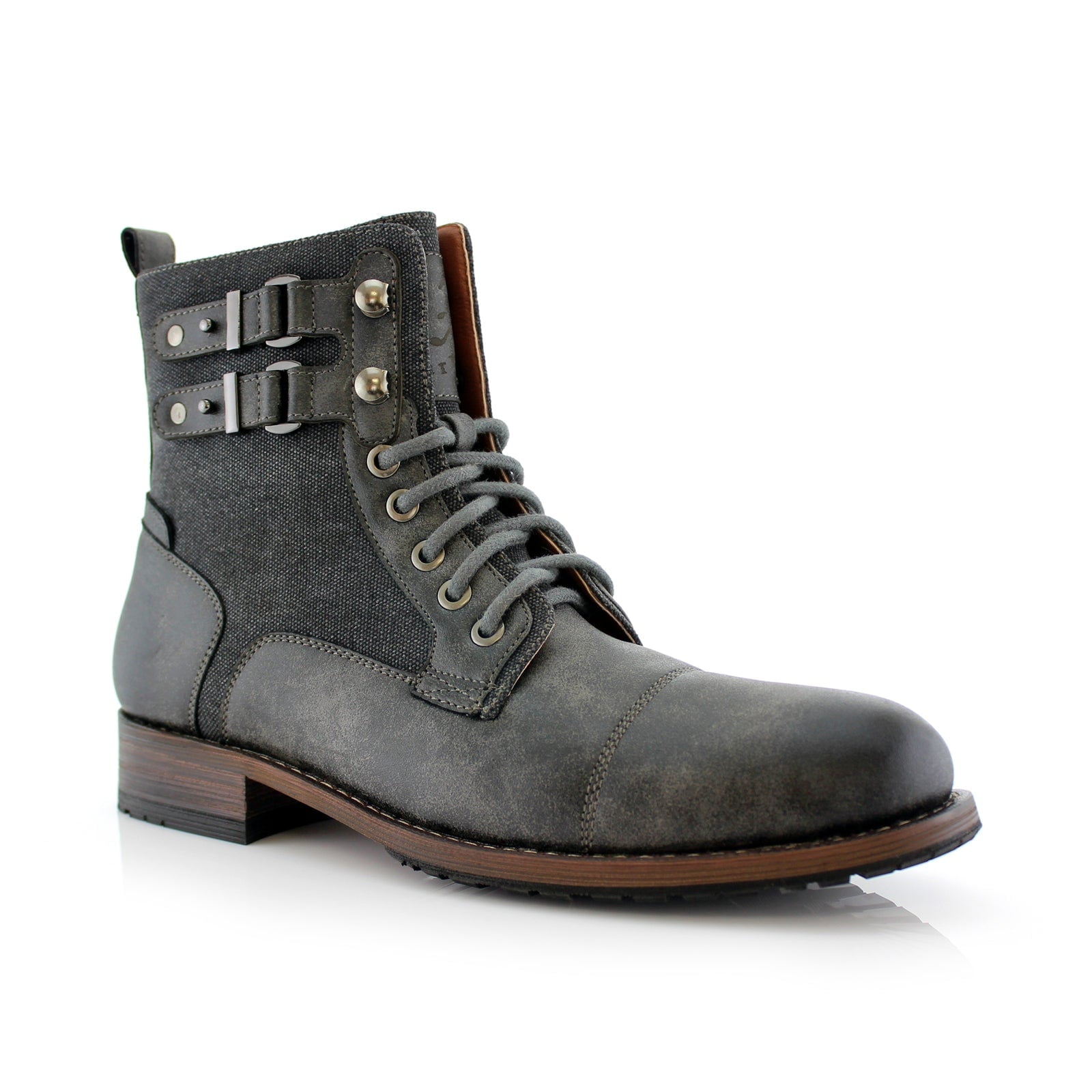 Polar Fox Mitch MPX808576 Mens Casual Cap Toe Boot Combat  display picture 2