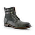 thumbnail image 1 of Polar Fox Mitch MPX808576 Mens Casual Cap Toe Boot Combat Zipper Boots, in Grey, Men's Size 11, 1 of 4