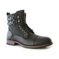 thumbnail image 1 of Polar Fox Mitch MPX808576 Mens Casual Cap Toe Boot Combat Zipper Boots, in Black, Men's Size 8.5, 1 of 5