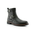 thumbnail image 1 of Polar Fox Wyatt MPX608005 Mens Casual Engineer Zipper and Buckle Motorcycle Boots, in Black, Men's Size 8, 1 of 5
