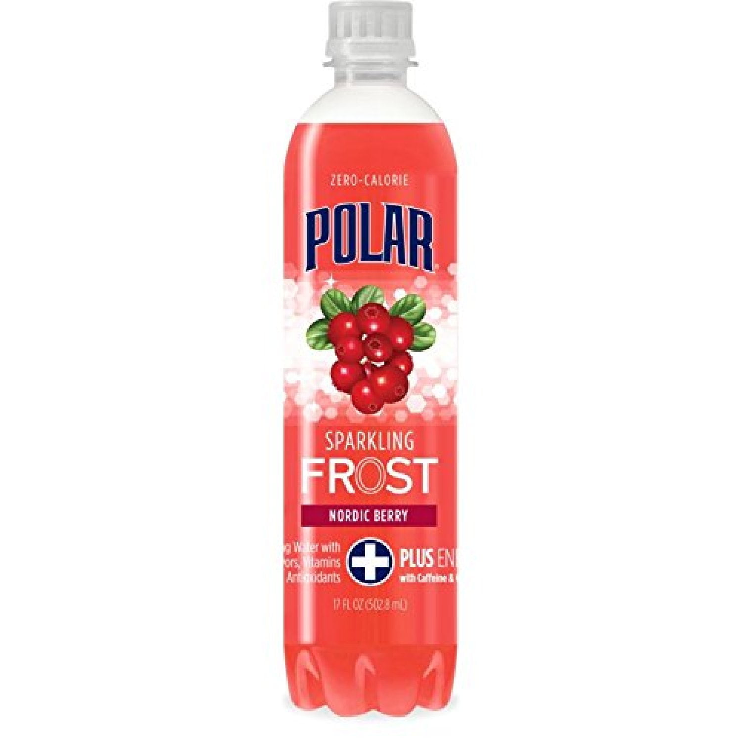 Polar Frost Nordic Berry Sparkling Water 17 oz Plastic Bottles Pack