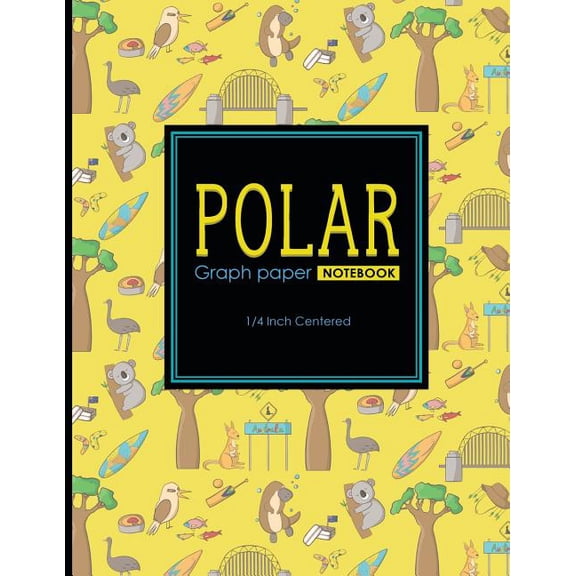 Polar Graph Paper Notebooks: 1/4 Inch Centered: Polar Graph Paper Notebook: 1/4 Inch Centered: Technical Sketchbook For Engineers and Designers, Cute Australia Cover, 8.5 x 11, 100 pages (Paperback)