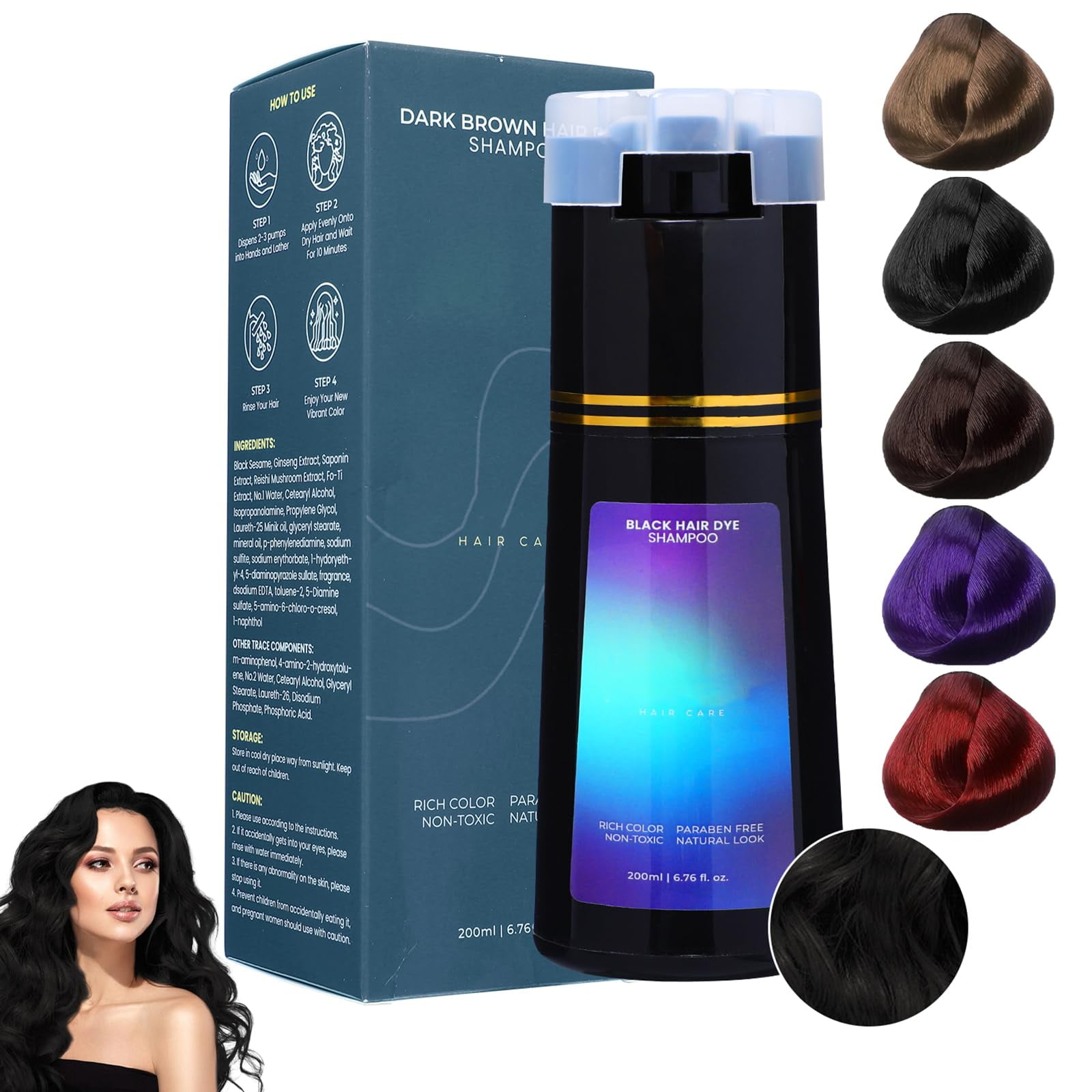 Polar Hair Dye Shampoo, Polar Hair Care, Polar Haircare Instant Dye Shampoo, Hair Dye Shampoo 3