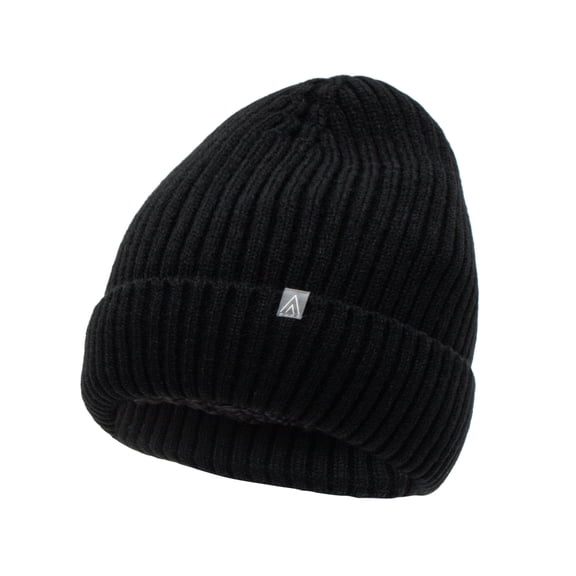 Polar Heat Nanuuq Acrylic Sherpa-Lined Winter Hat, Unisex, Black, 1pc