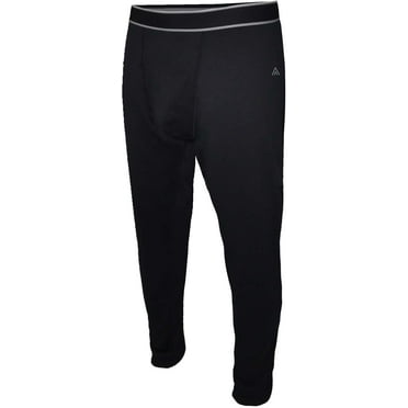Polar Heat Nanuuq Men's Northern Performance Thermal Leggings Bottom Base Layer, Large, Black