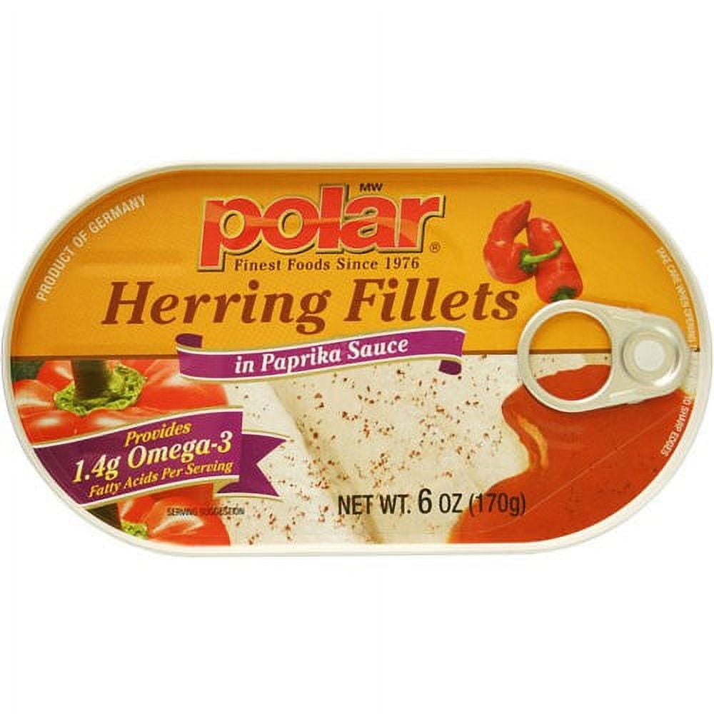 Polar Herring Fillets, in Paprika Sauce, 6 Oz