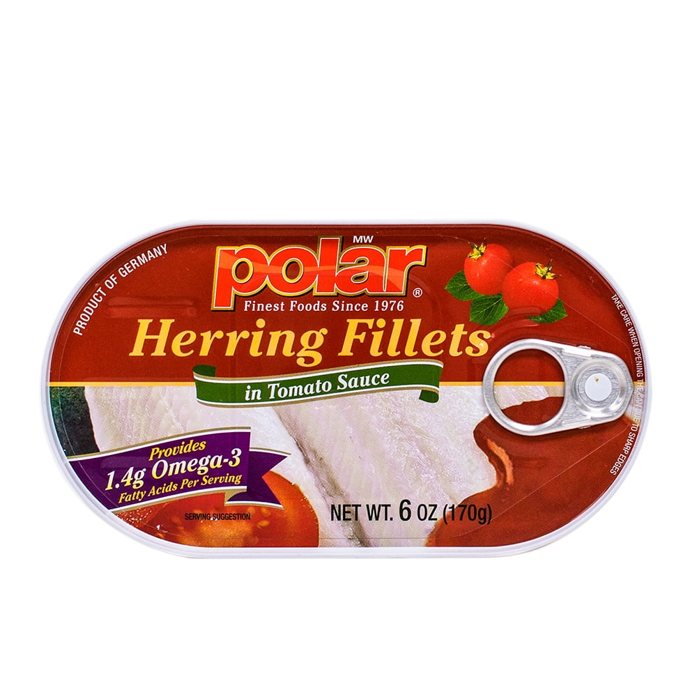 Polar Herring Fillets in Tomato Sauce 6 oz. (Pack of 14)