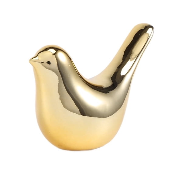 House Figurines Modern Ceramic Bird Statues Animal Sculpture Home Decoration Crafts Gold Ceramic -L