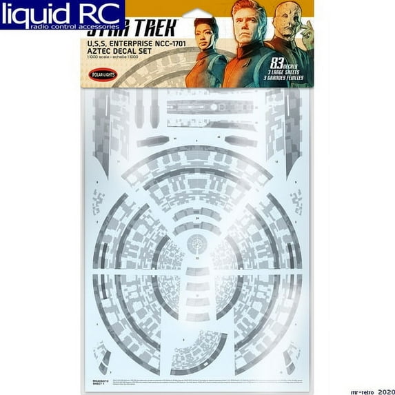 Polar Lights 1/1000 Star Trek Discovery U.S.S. Enterprise Decal PLLMKA042 Plastic Models Space