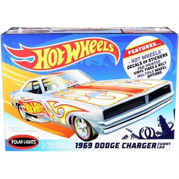 Polar Lights 1969 Dodge Charger Funny Car Hot Wheels 125 PLL988 Plastics Car/Truck 1/24-1/25
