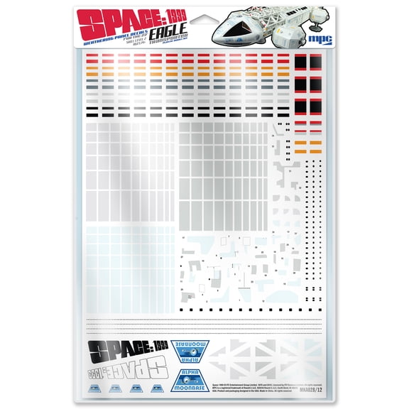 Polar Lights Space 1999: Eagle 22" Transporter Panel Decals Set