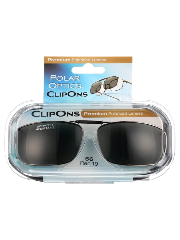 Unisex Rectangle Plastic Clip Ons Sunglasses Gray